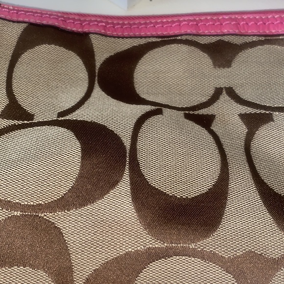 SOLD Coach F13674 Signature Stripe Bag - Picture 2 of 6